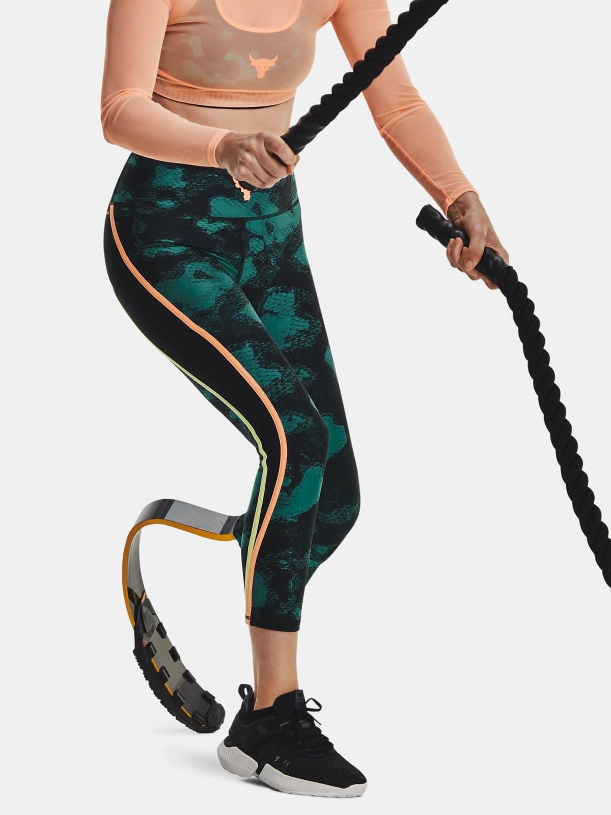 Under Armour Project Rock HeatGear® Printed Ankle Leggings Spor Tayt