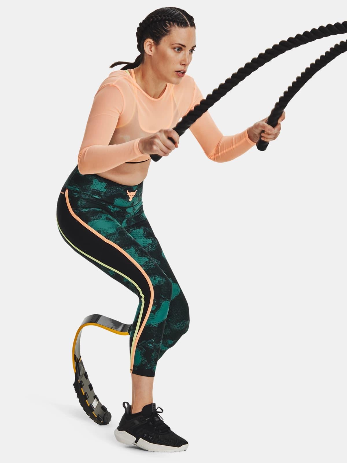 Under Armour Project Rock HeatGear® Printed Ankle Leggings Spor Tayt