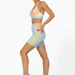 Lorna Jane Rainbow Splice No Ride Booty Pocket Bike Short Biker Tayt