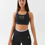 P.E Nation Reaction Sports Bra in Charcoal Marl Spor Sütyeni