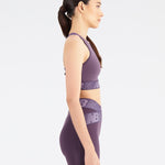 New Balance Relentless Crop Bra Spor Sütyeni - Burgundy