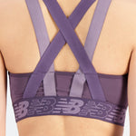 New Balance Relentless Crop Bra Spor Sütyeni - Burgundy