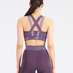 New Balance Relentless Crop Bra Spor Sütyeni - Burgundy