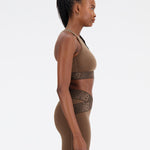 New Balance Relentless Crop Bra Spor Sütyeni - Earth