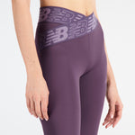 New Balance Relentless Crossover High Rise 7/8 Tight Spor Tayt - Burgundy