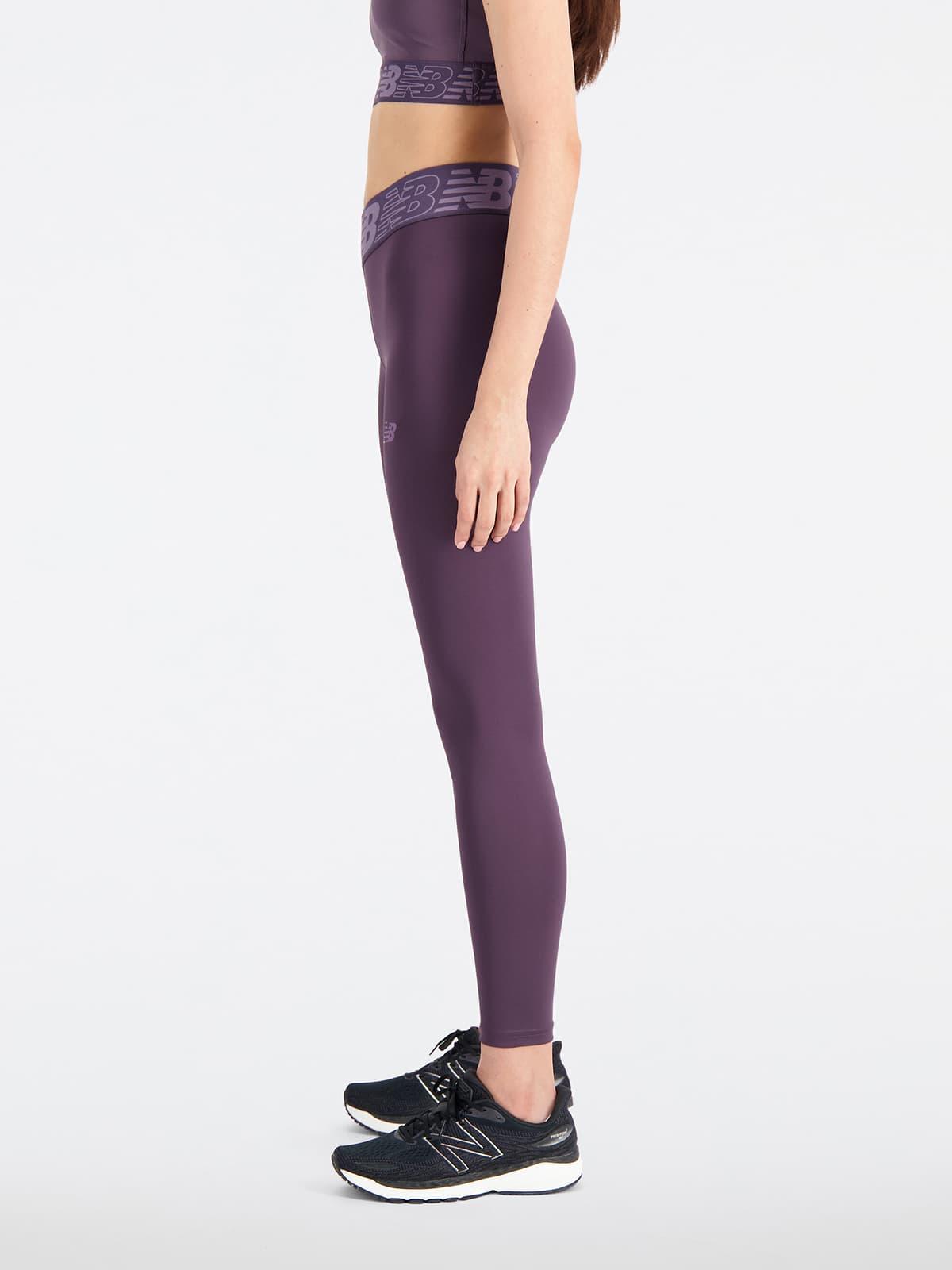 New Balance Relentless Crossover High Rise 7/8 Tight Spor Tayt - Burgundy
