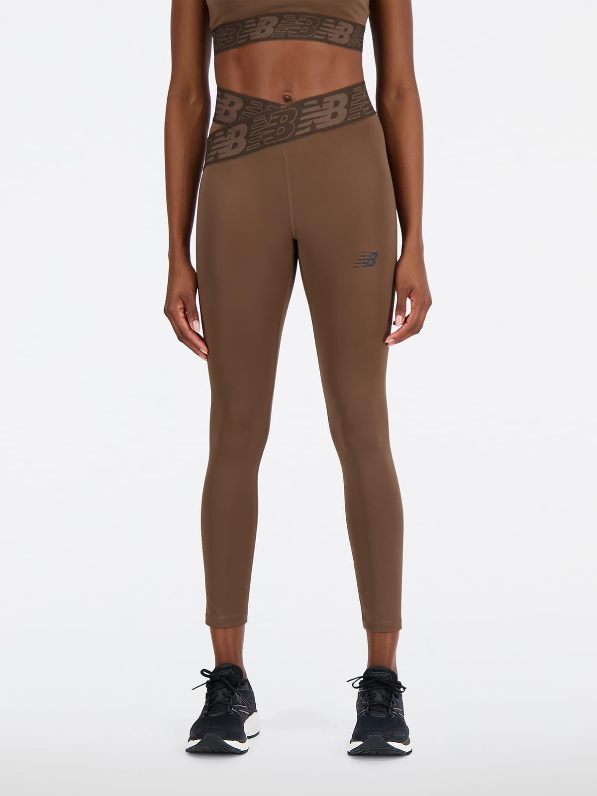 New Balance Relentless Crossover High Rise 7/8 Tight Spor Tayt - Earth