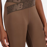 New Balance Relentless Crossover High Rise 7/8 Tight Spor Tayt - Earth