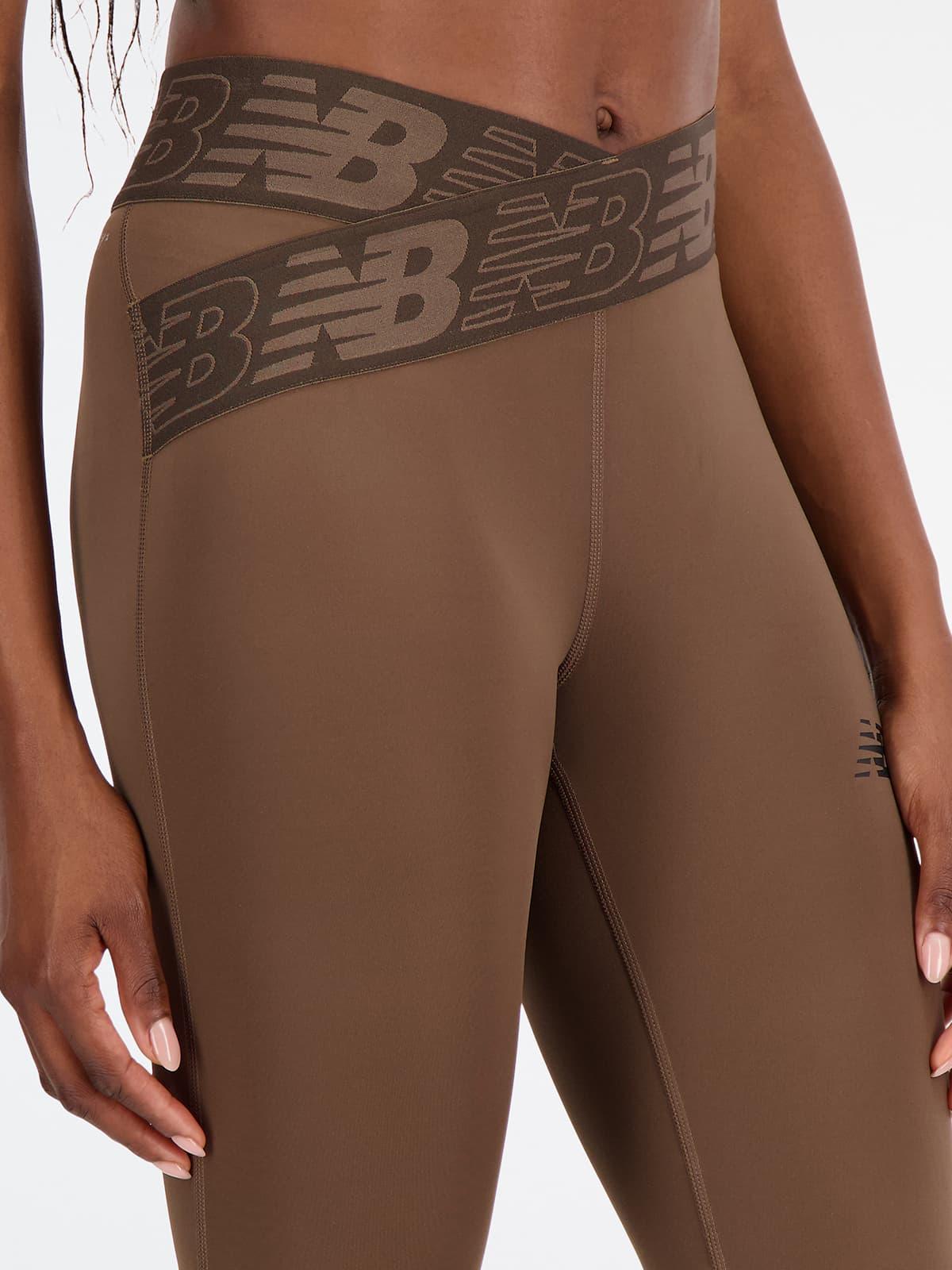 New Balance Relentless Crossover High Rise 7/8 Tight Spor Tayt - Earth