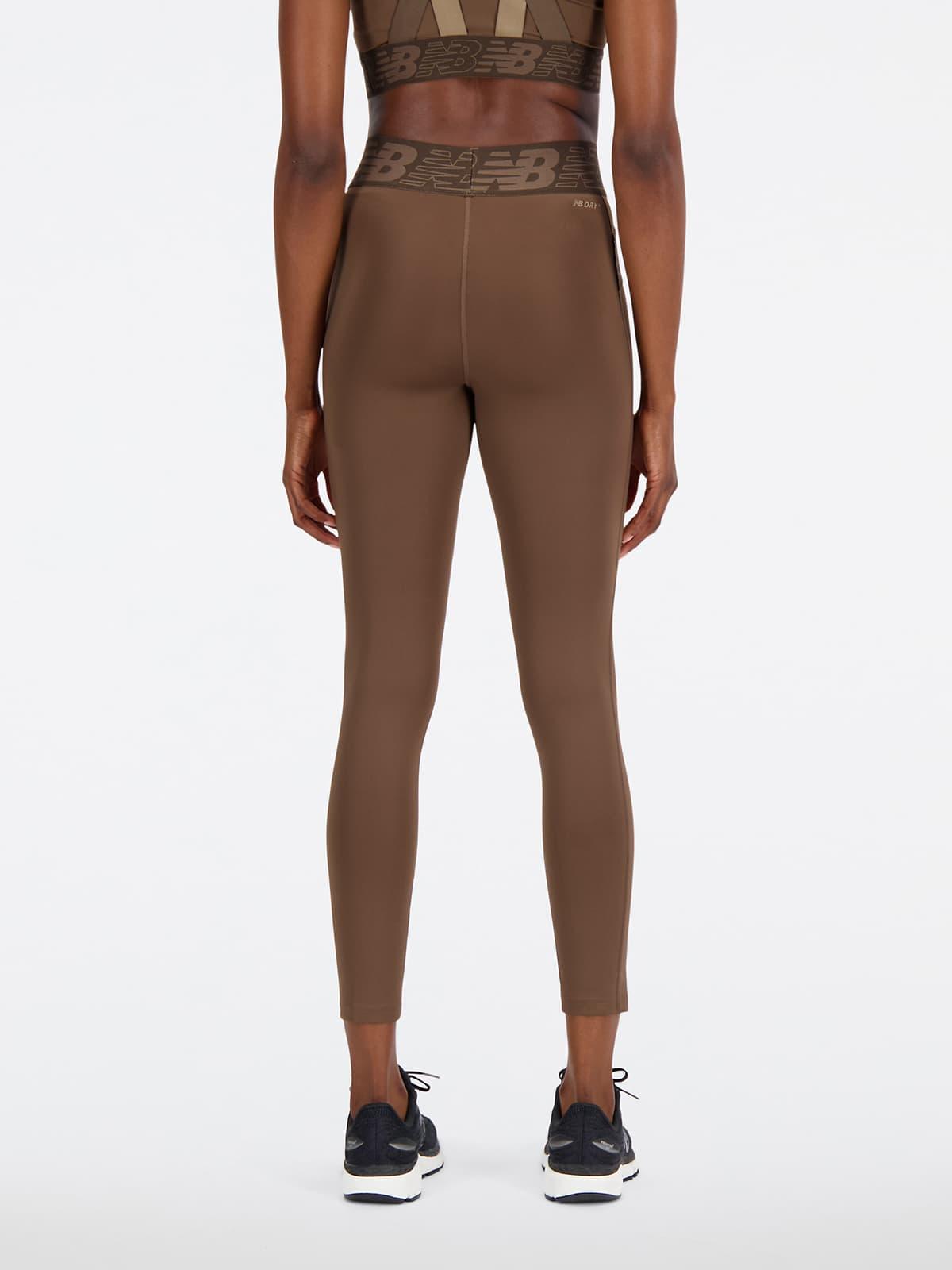 New Balance Relentless Crossover High Rise 7/8 Tight Spor Tayt - Earth
