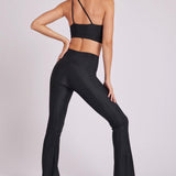 Onzie Rib Studio Flare Legging Pant Siyah Pantolon