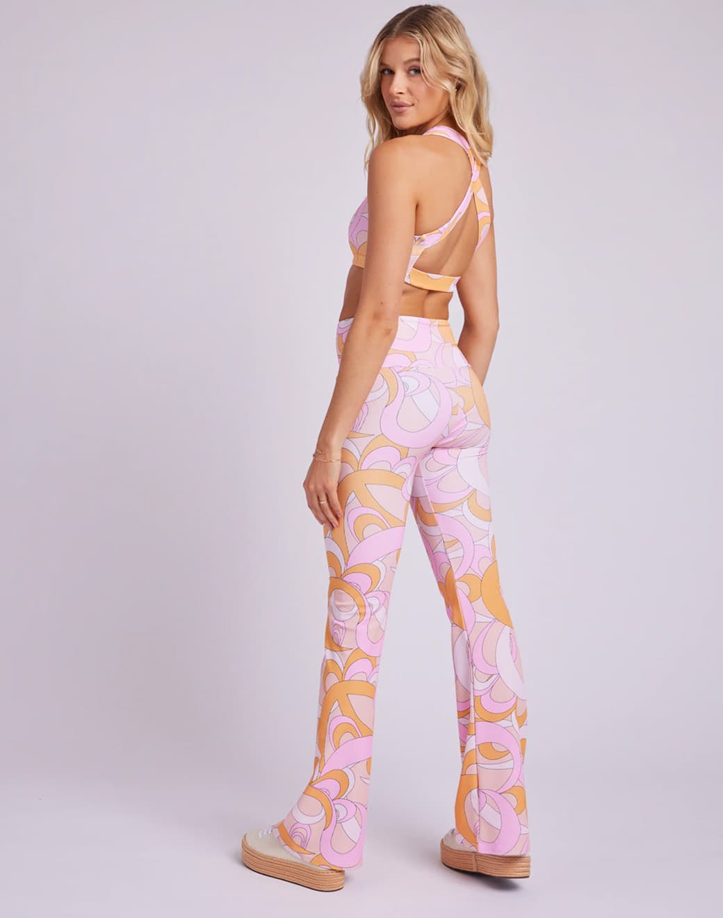 Onzie Rib Studio Flare Legging Pant Summer Groove Pantolon