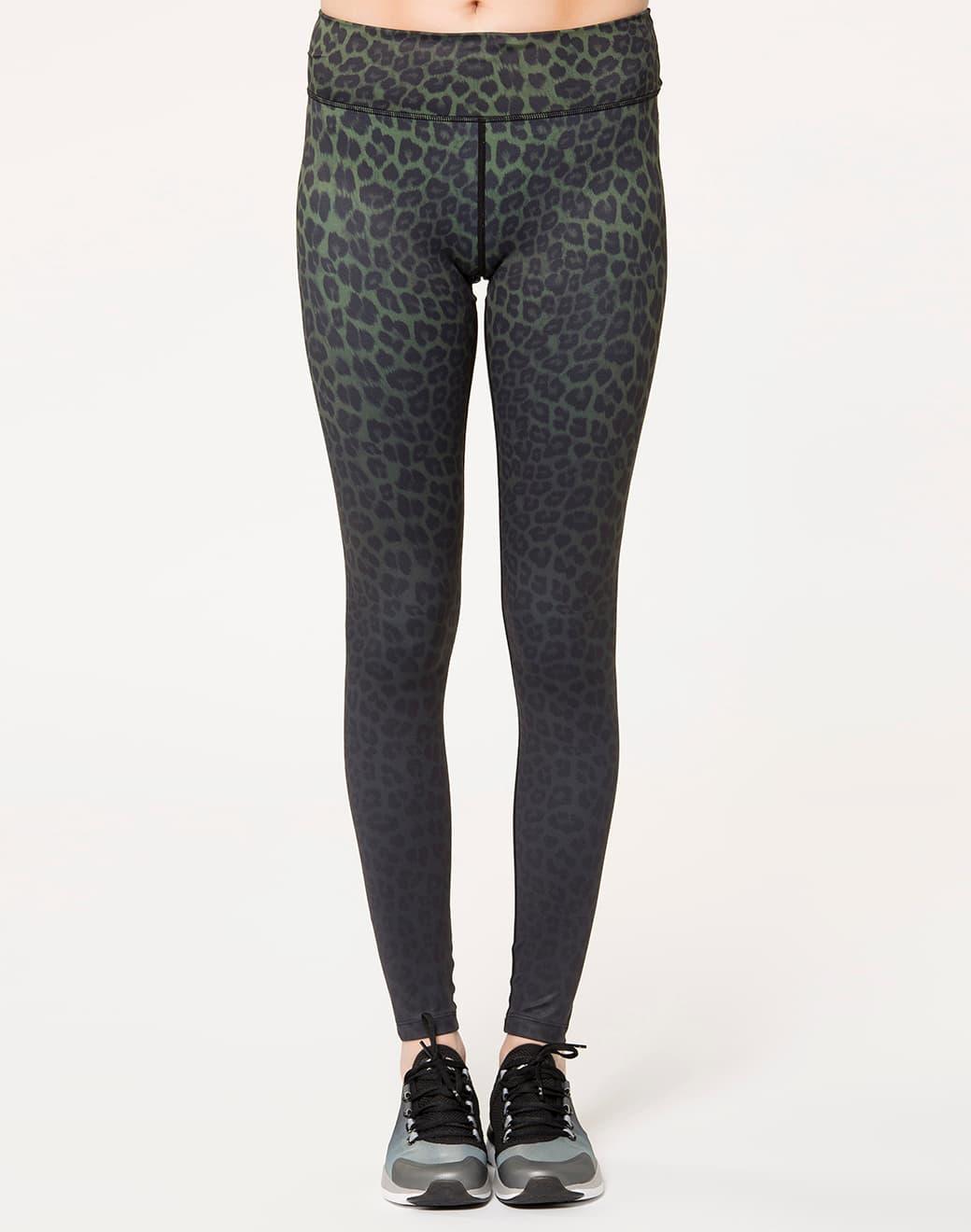 Vie Active Rockell Olive Leopard Ombre Spor Tayt