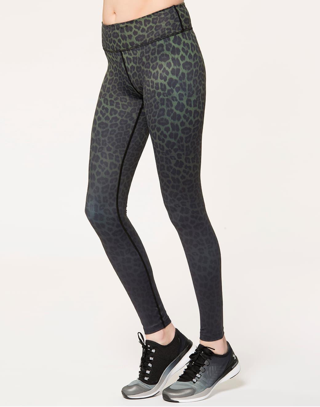Vie Active Rockell Olive Leopard Ombre Spor Tayt