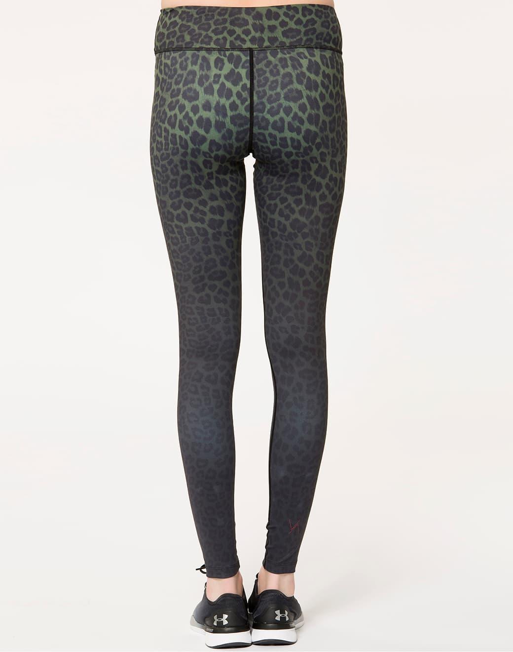 Vie Active Rockell Olive Leopard Ombre Spor Tayt