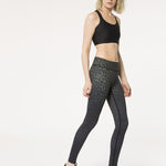 Vie Active Rockell Olive Leopard Ombre Spor Tayt