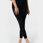 Onzie Shape Midi Legging Black Stripe Mesh Tayt
