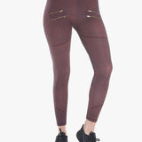 Varley Sofia Compression Claret Croc Spor Tayt