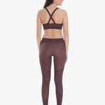 Varley Sofia Compression Claret Croc Spor Tayt