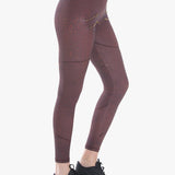 Varley Sofia Compression Claret Croc Spor Tayt