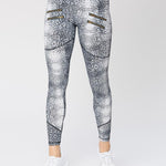 Varley Sofia Compression Silver Croc Spor Tayt