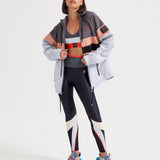 P.E Nation Speed Cut Jacket in Charcoal Spor Ceket