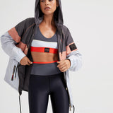 P.E Nation Speed Cut Jacket in Charcoal Spor Ceket