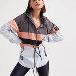 P.E Nation Speed Cut Jacket in Charcoal Spor Ceket