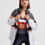 P.E Nation Speed Cut Jacket in Charcoal Spor Ceket