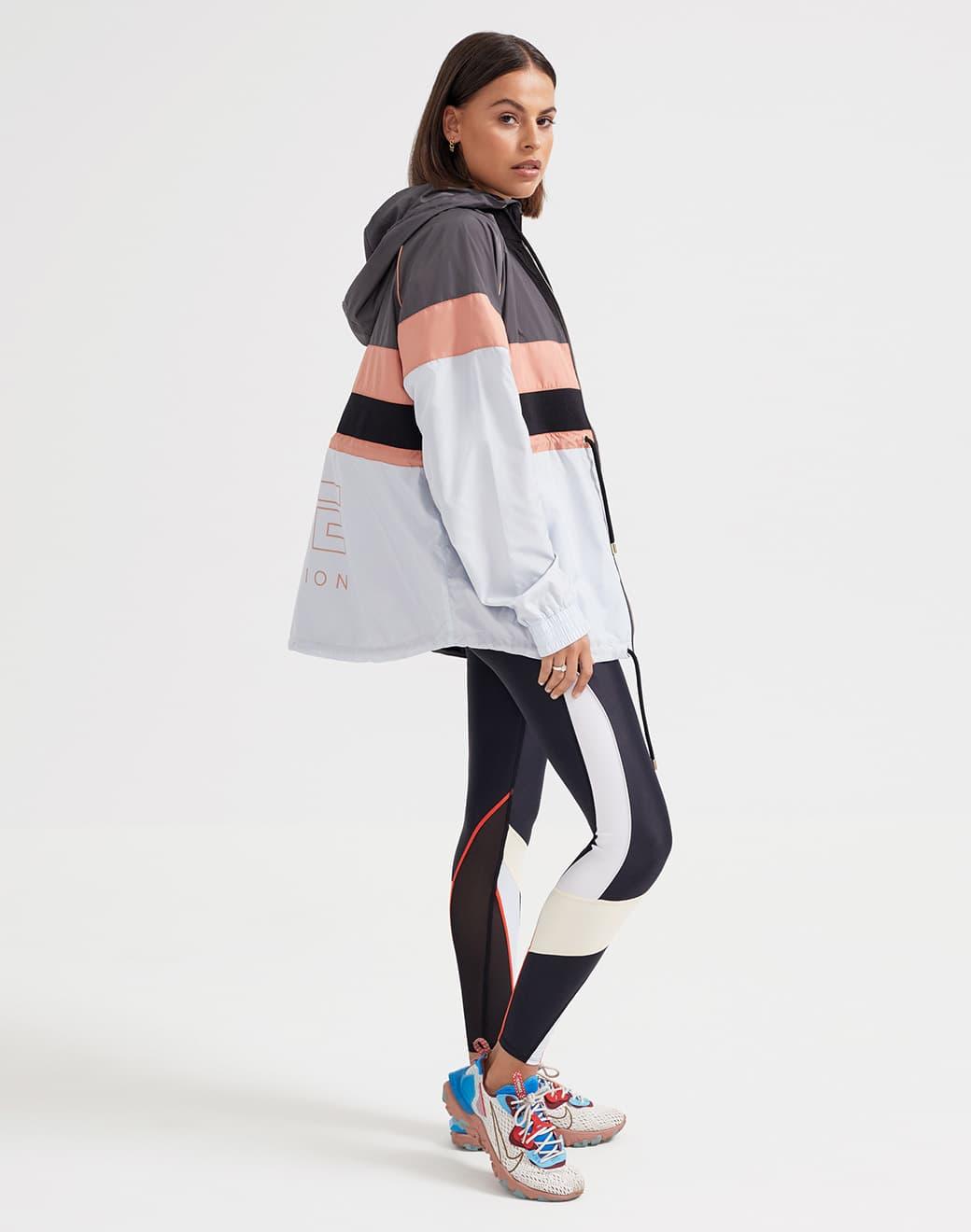 P.E Nation Speed Cut Jacket in Charcoal Spor Ceket