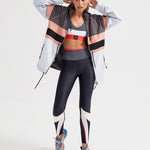 P.E Nation Speed Cut Jacket in Charcoal Spor Ceket