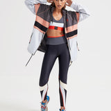 P.E Nation Speed Cut Jacket in Charcoal Spor Ceket