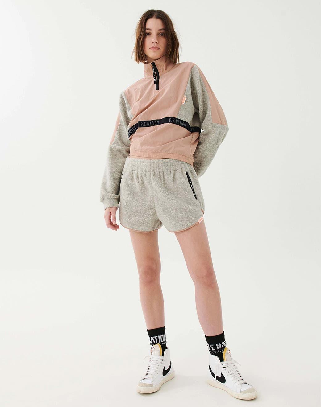 P.E Nation Static Short in Silver Spor Şort