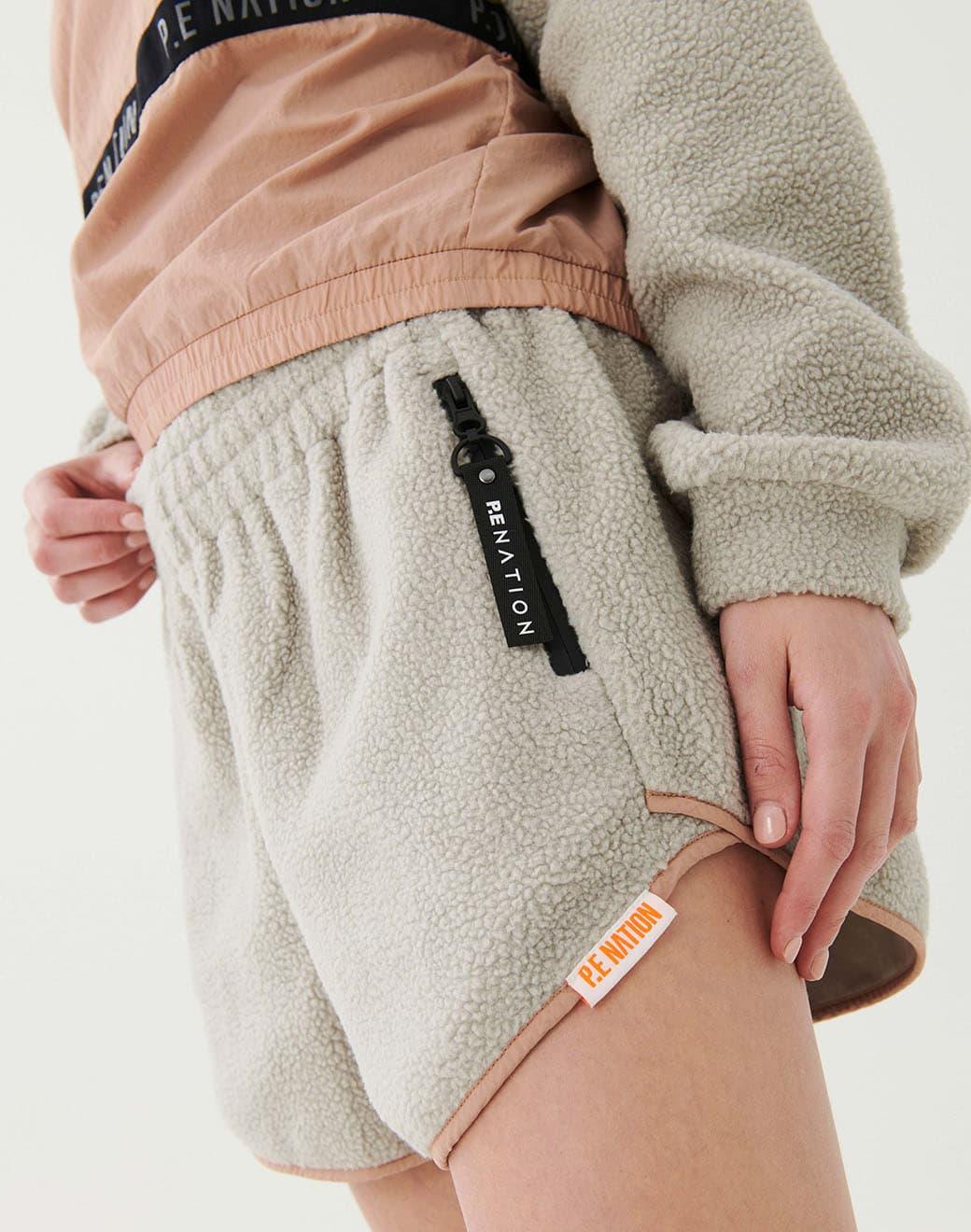 P.E Nation Static Short in Silver Spor Şort