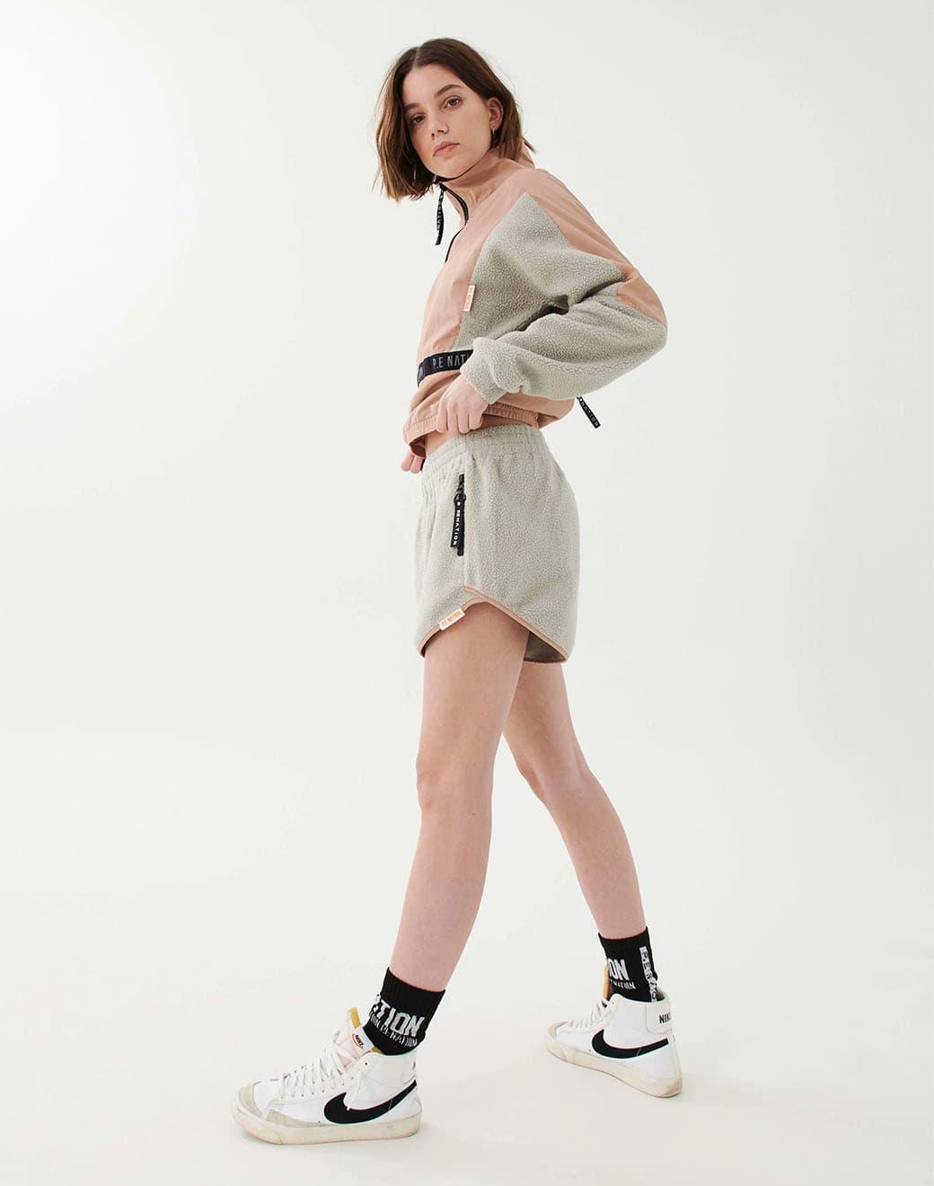 P.E Nation Static Short in Silver Spor Şort