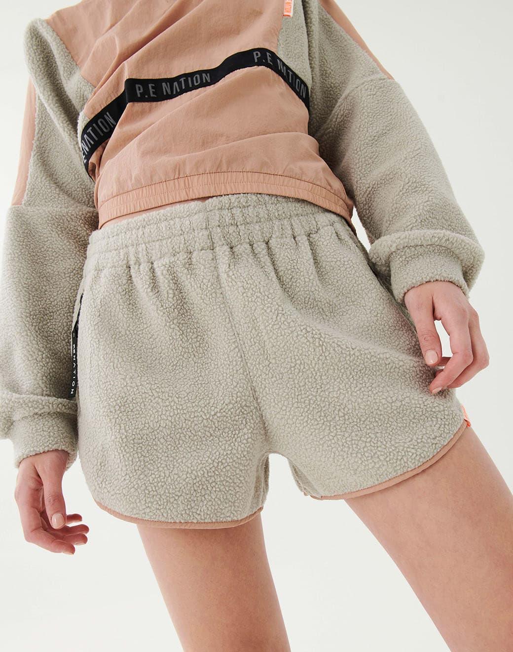 P.E Nation Static Short in Silver Spor Şort