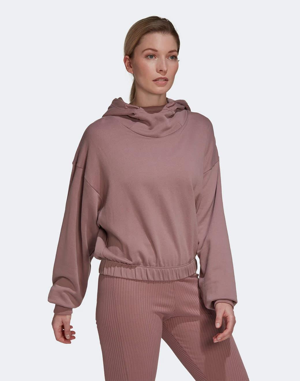 adidas Studio Lounge Cropped Kapşonlu Hoodie