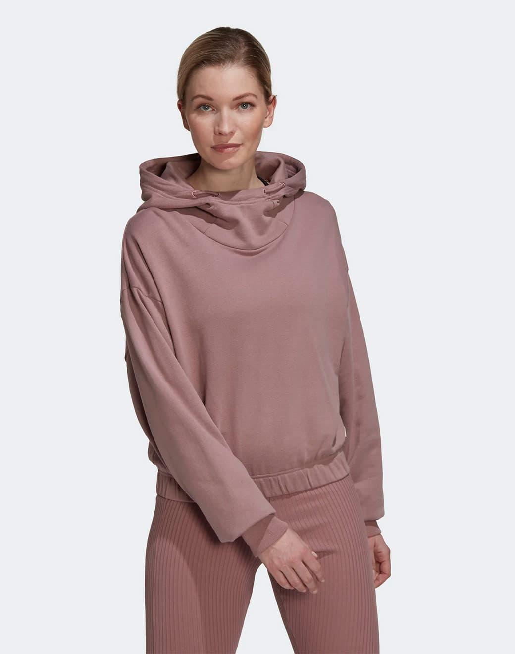 adidas Studio Lounge Cropped Kapşonlu Hoodie