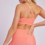 Onzie Sutra Bra Peach Punch Rib Spor Sütyeni