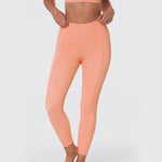 Onzie Sweetheart Midi Legging Cantaloupe Rib Tayt