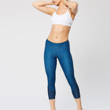 Vie Active Taryn Crop Navy Indigo Spor Tayt