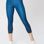 Vie Active Taryn Crop Navy Indigo Spor Tayt