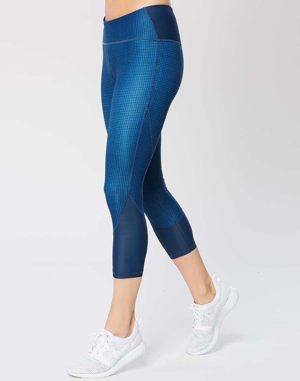 Vie Active Taryn Crop Navy Indigo Spor Tayt