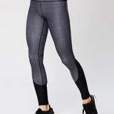 Vie Active Taryn Full Length Black Microgrid Spor Tayt