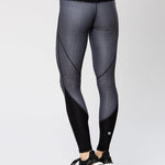 Vie Active Taryn Full Length Black Microgrid Spor Tayt