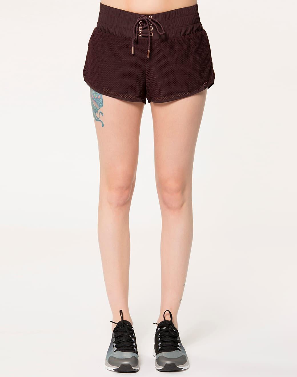 Lurv Sportswear Untamed Mesh Raisin Spor Şort