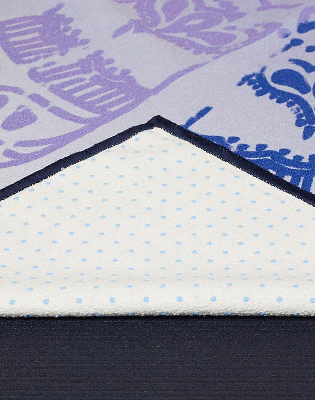 Manduka Yogitoes® Chakra Print Blue Yoga Mat Havlusu