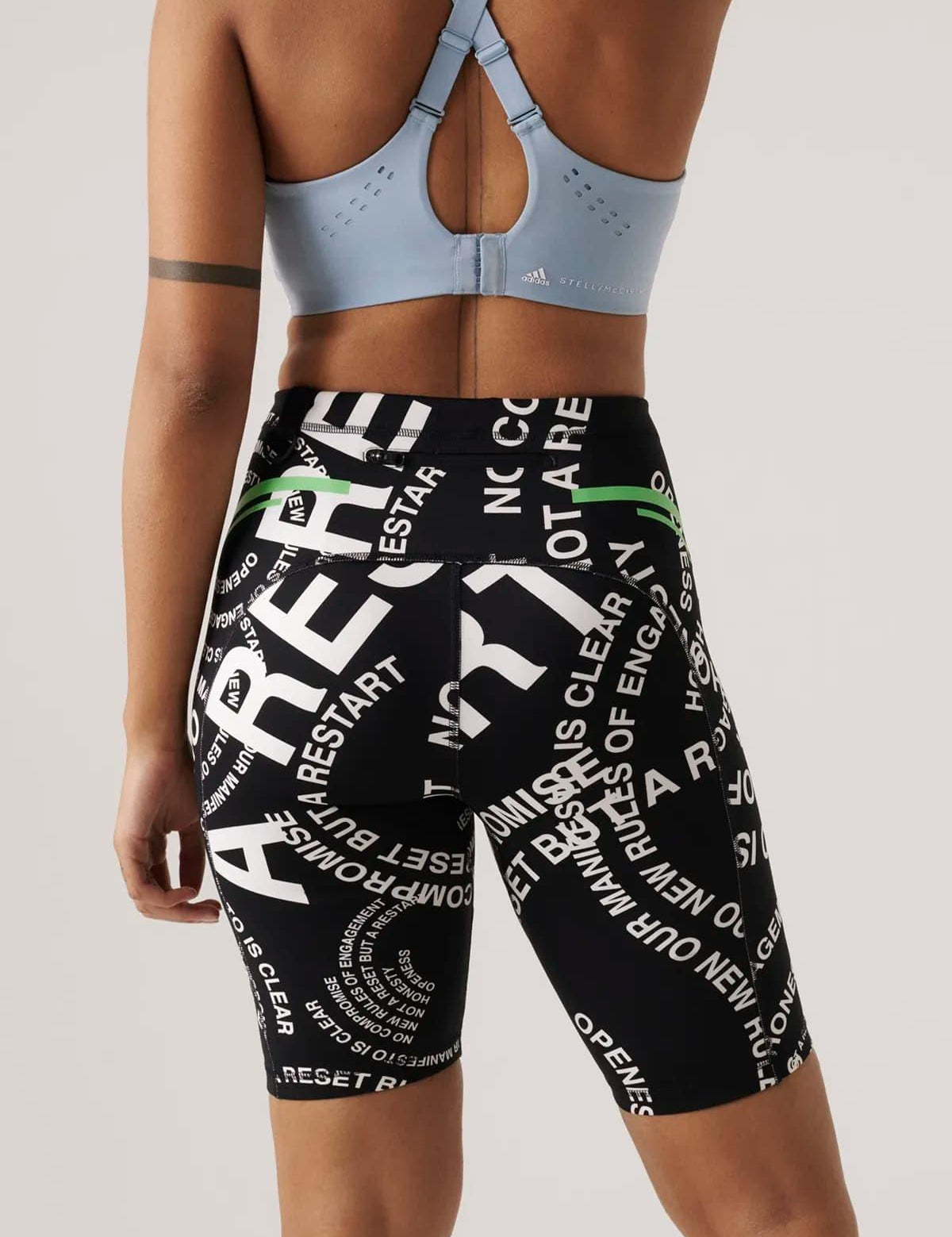 adidas by Stella McCartney aSMC Truecasuals Scuba Short Biker Tayt
