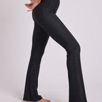 Rib Studio Flare Legging Pant Siyah Pantolon - Stilefit